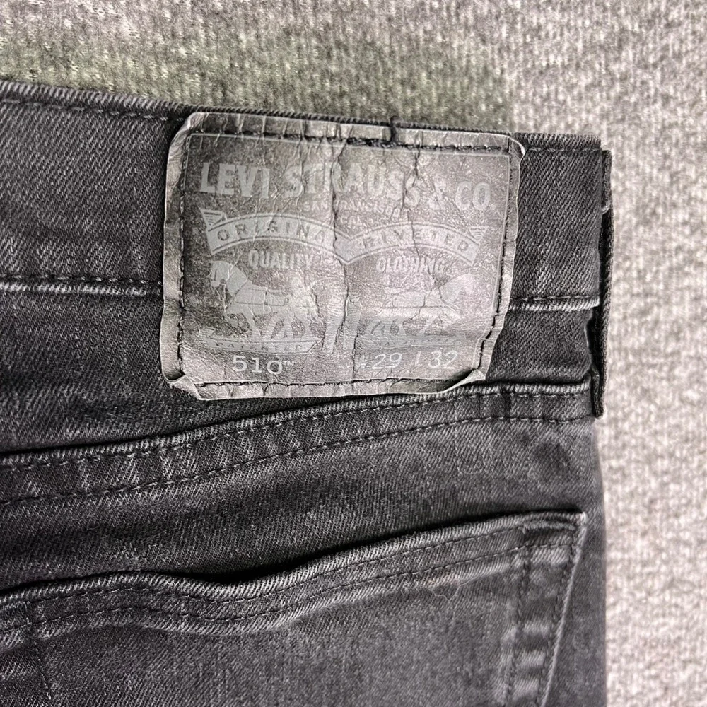 Levis 510 Jeans Mens‎ 29x32 Black Skinny Casual Punk Stretch Denim Pants Grunge